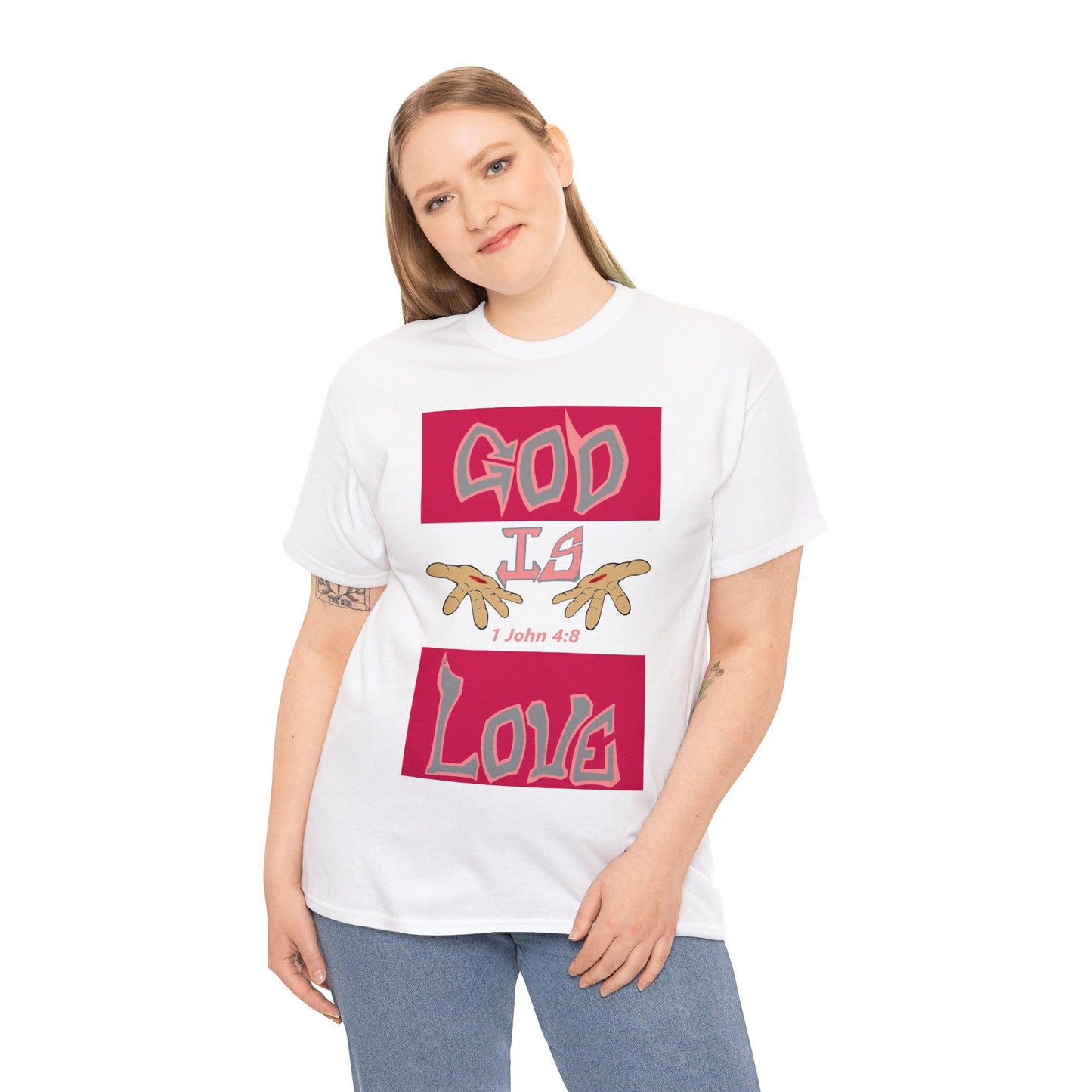 God is Love Strawberries t-shirt By The M.O.G (small print)