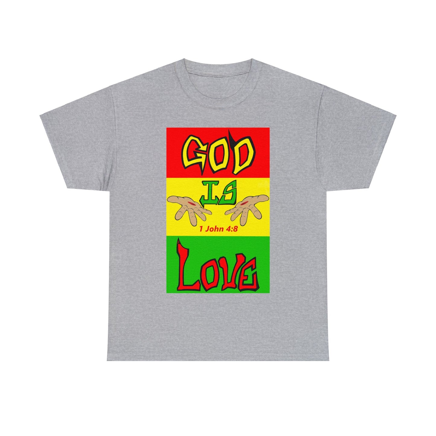 God is Love Reggae BLK t-shirt By The M.O.G (small print)