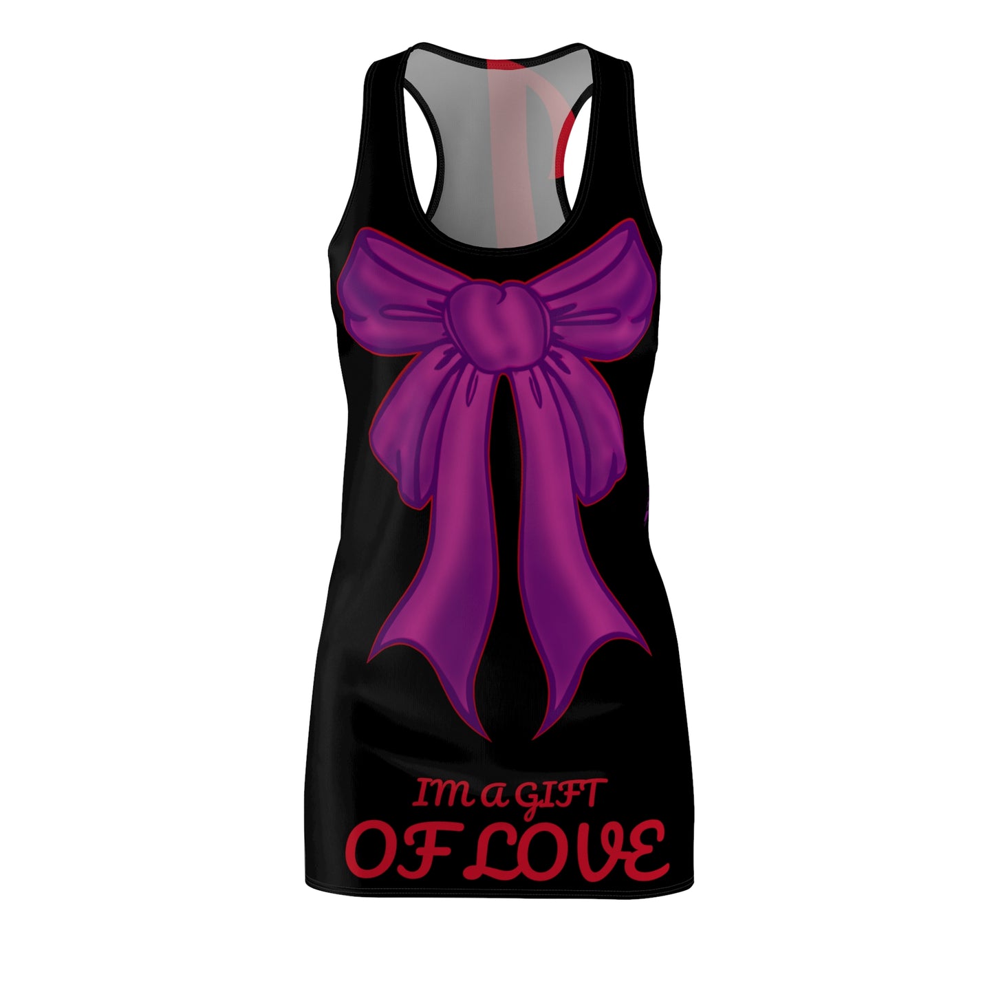 Be a Gift of Lovely Love! Racerback Dress (BLK) By The M.O.G