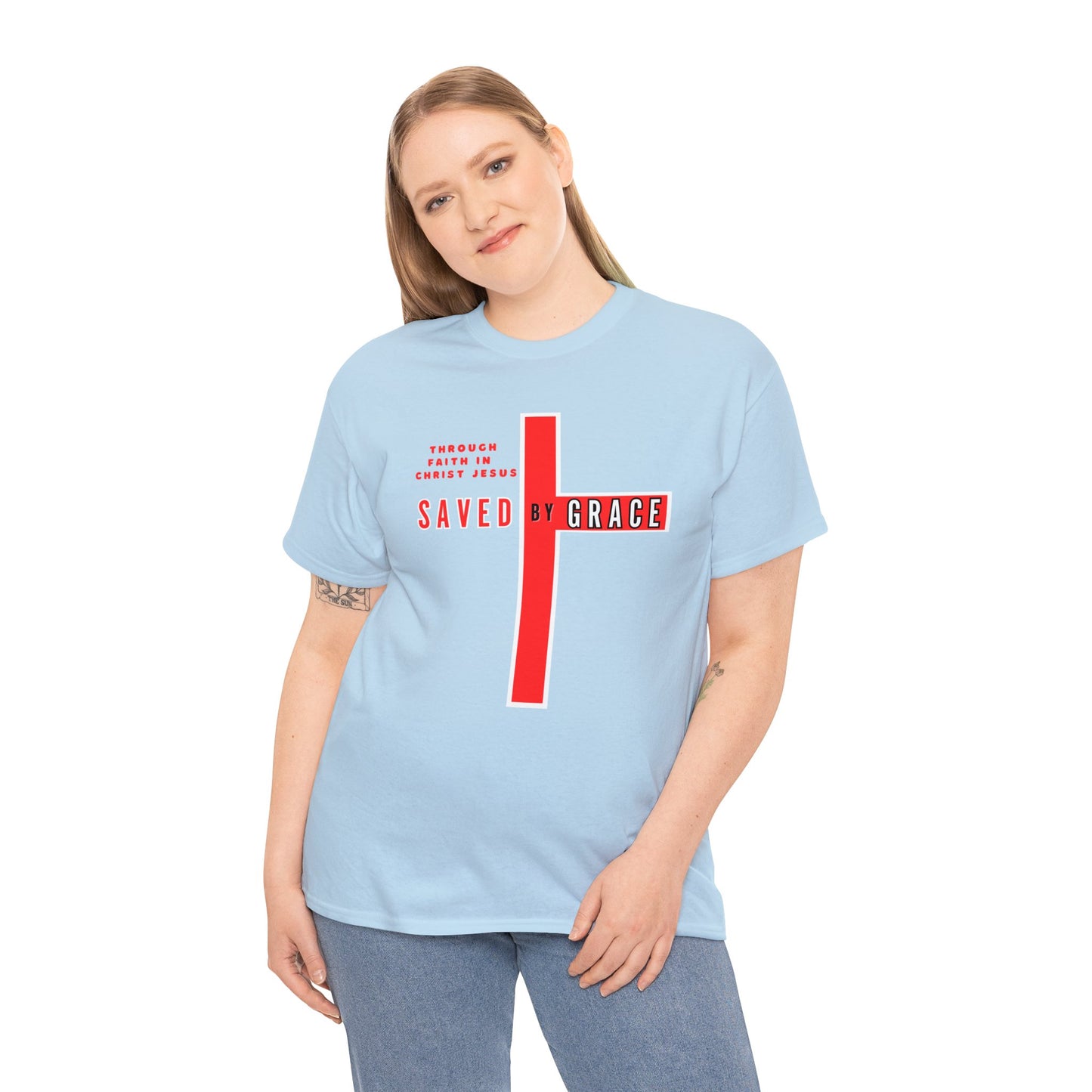 SAVED BY GRACE Heavy Cotton Tee