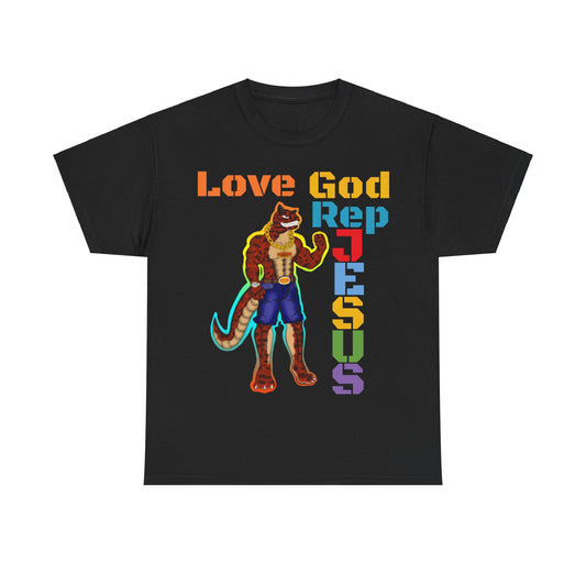 Love God Rep Jesus Top Carno Tee