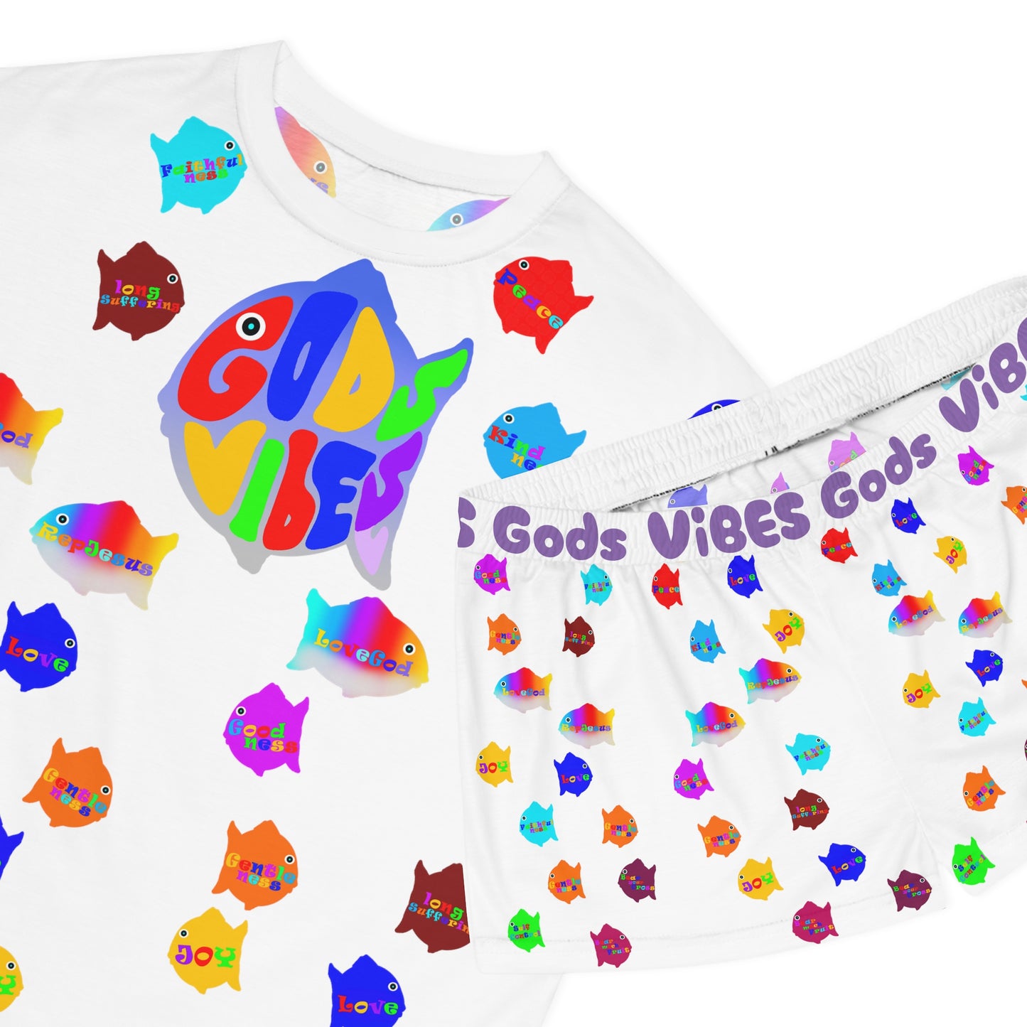 Gods ViBES Women's Short Pajamas