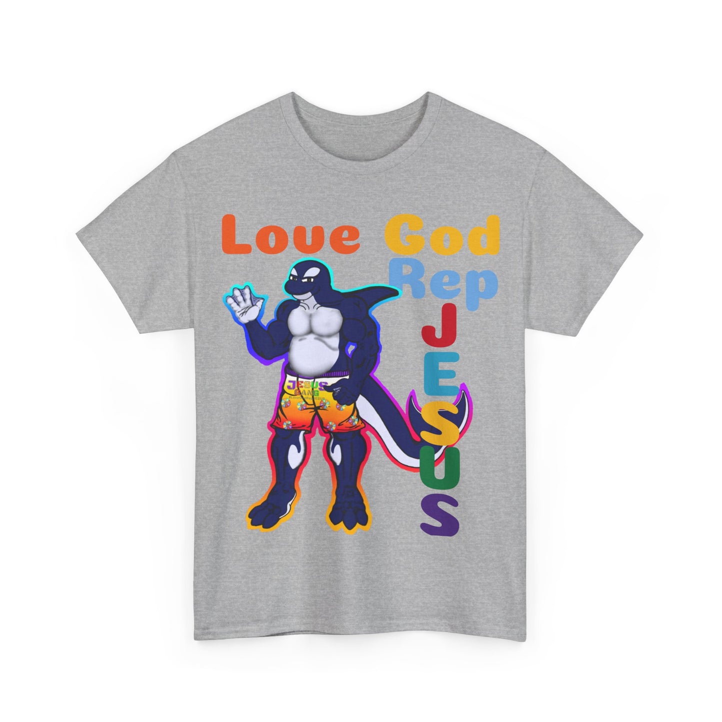 Love God Rep Jesus Buff Orca Tee