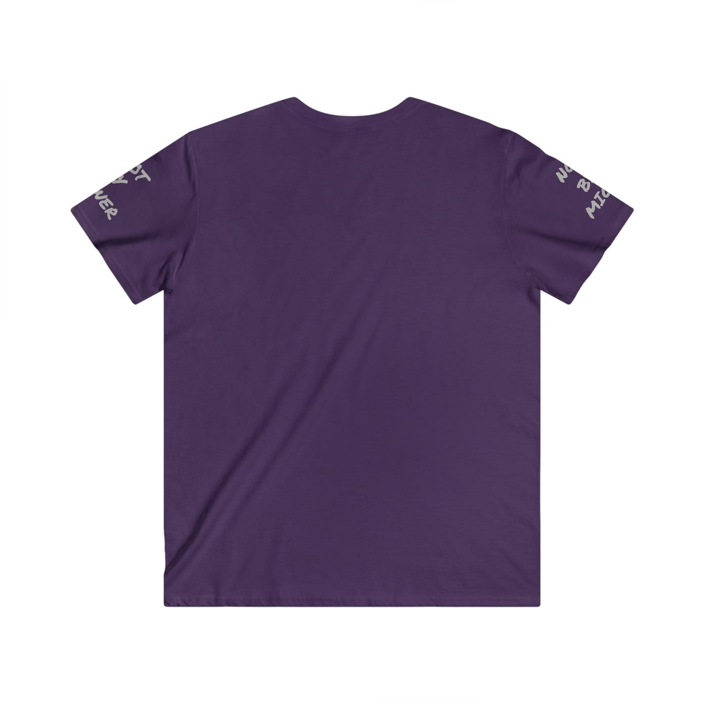 Not by Might nor by Power but by HIS spirit says the Gang of the Lord! ((Royal Purp Iced)fitted v-neck)