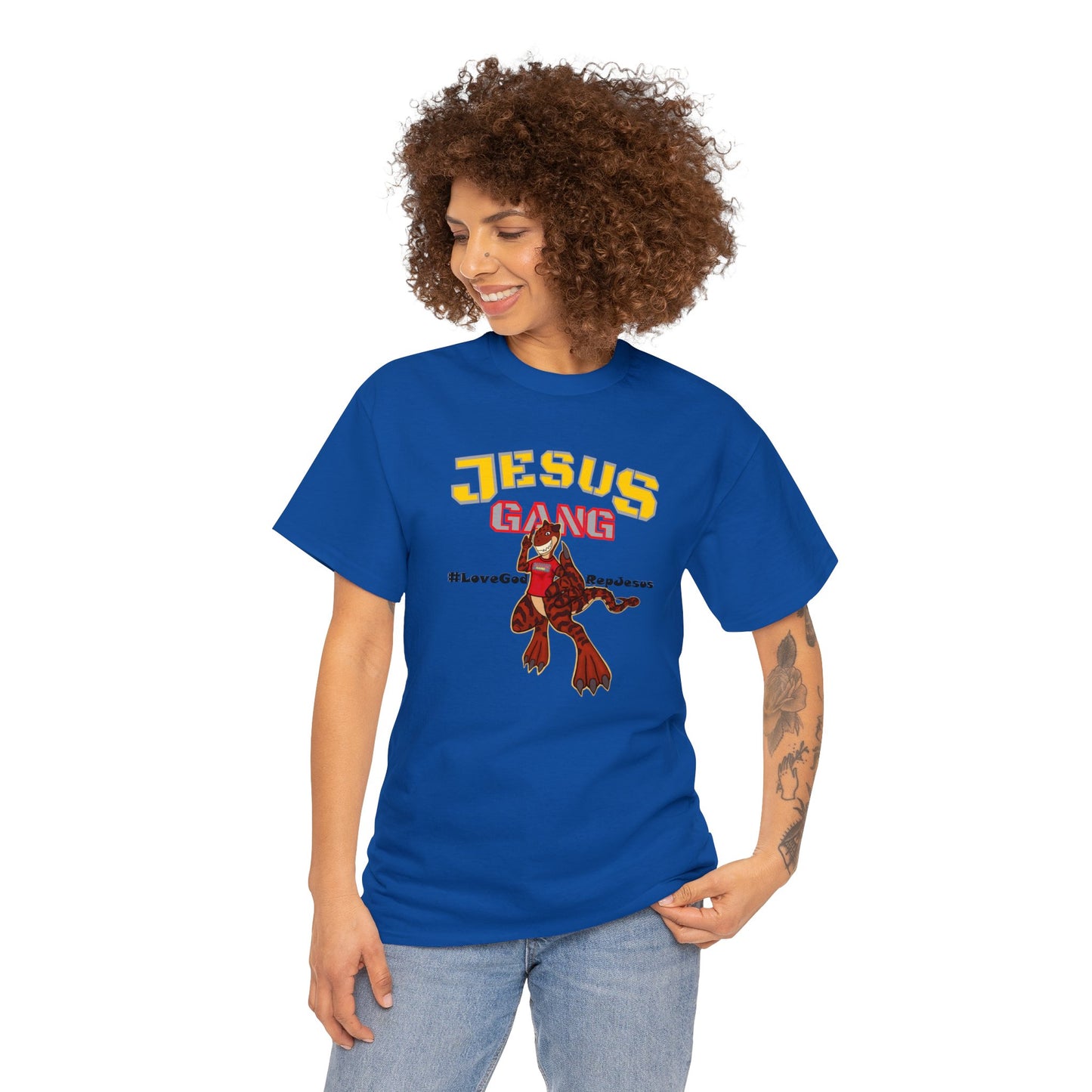 Jesus Gang Dino big kids CLASSIC version multi-color Tee