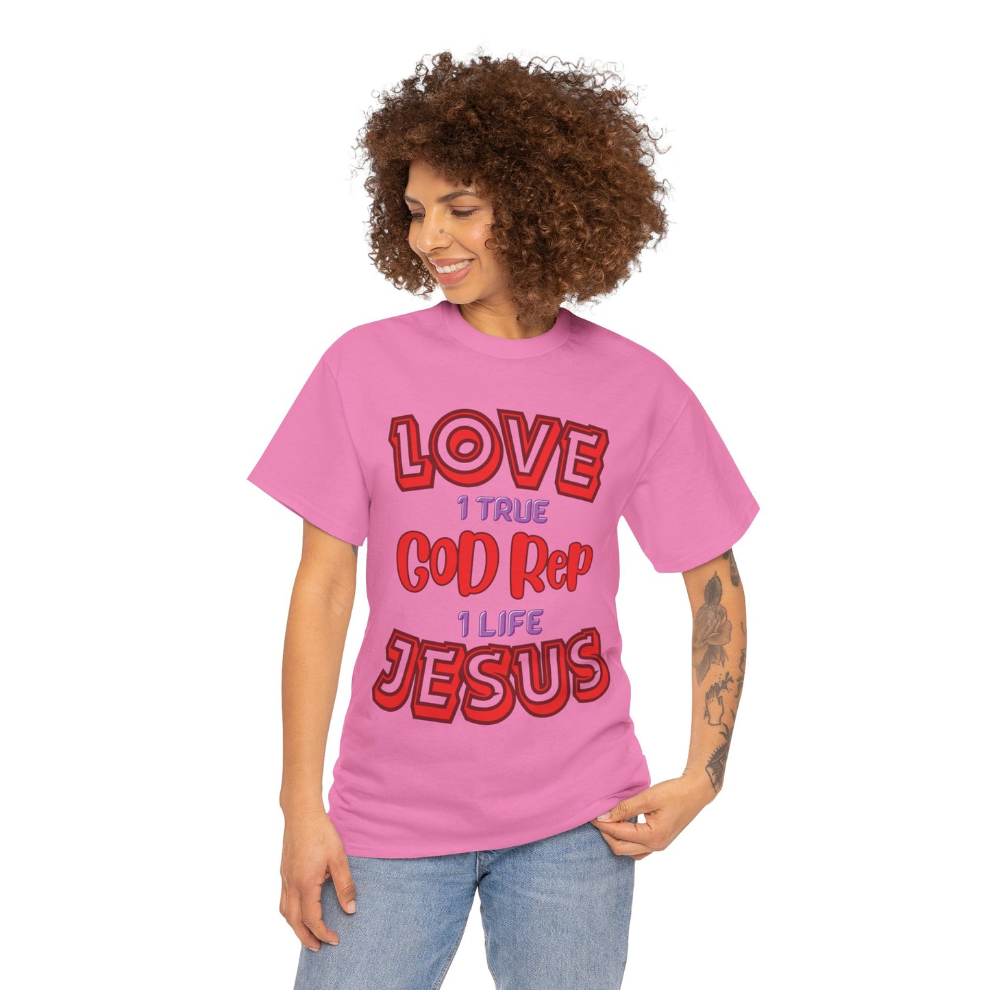 Love (1True) God, Rep (1 Life) Jesus