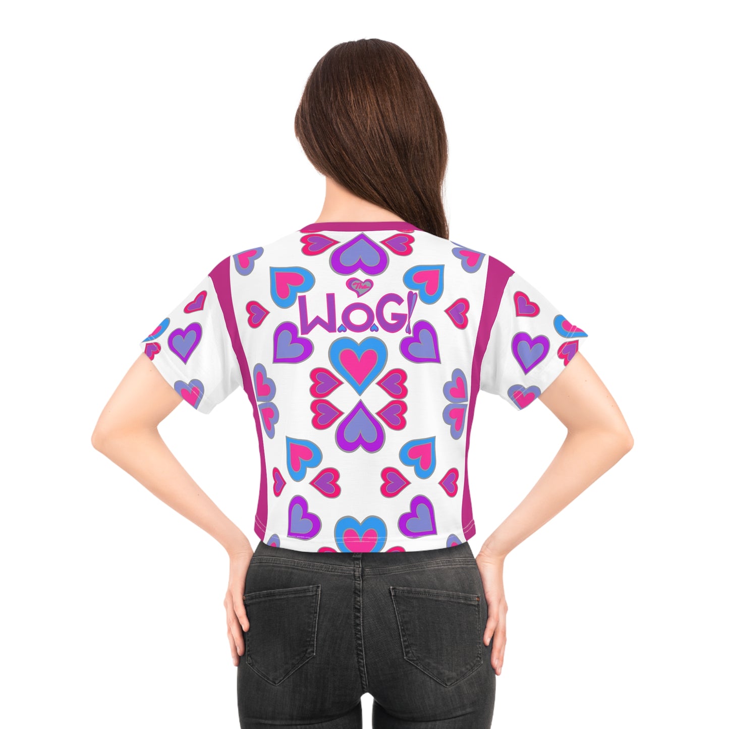 Hallelujah Heartberries W.o.G PINK Crop Tee