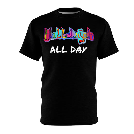 HALLELUJAH All Day, We give the HIGHEST PRAISE (Groovy Rainbow) By The M.O.G *Premium print*