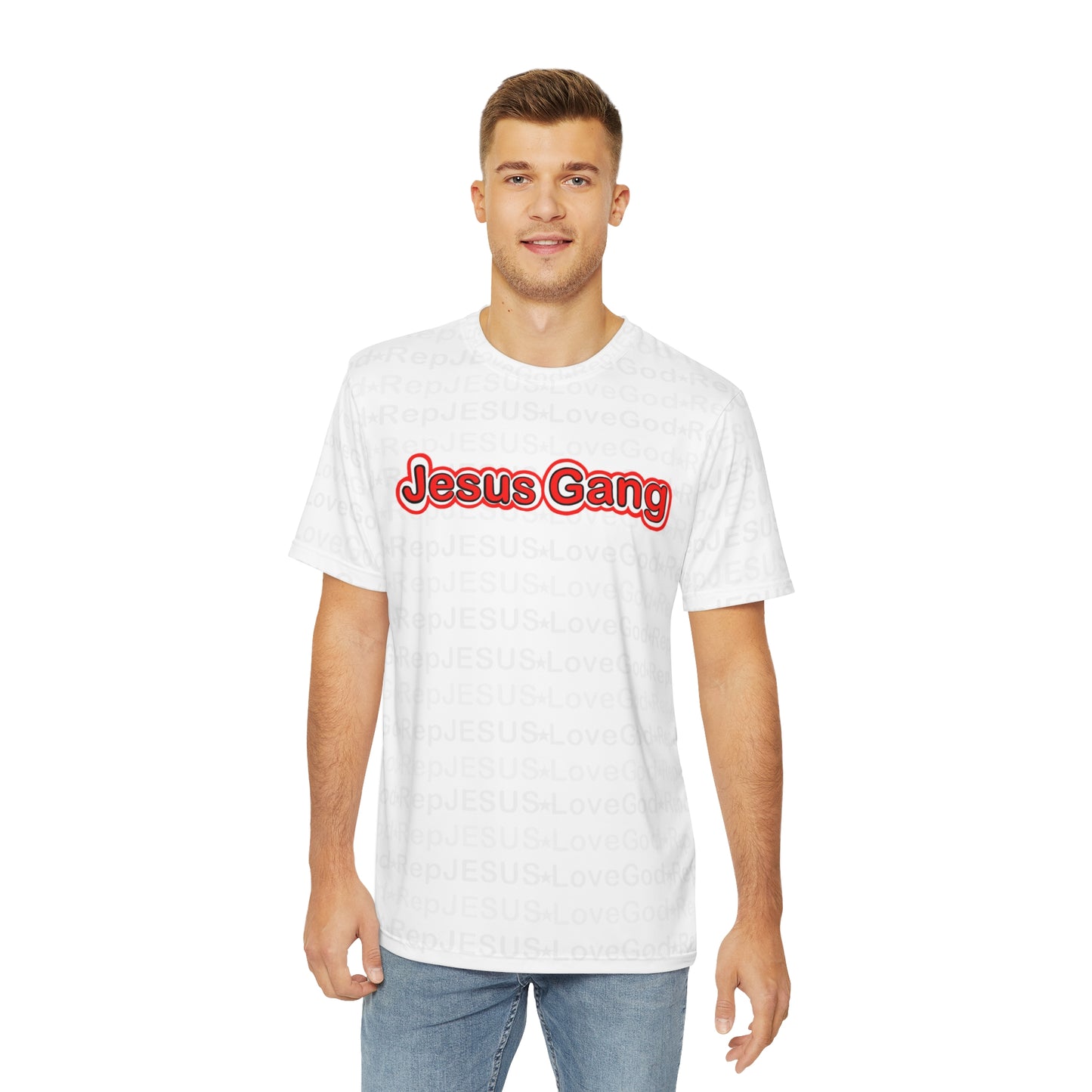 Jesus Gang 10  Men's Polyester Tee