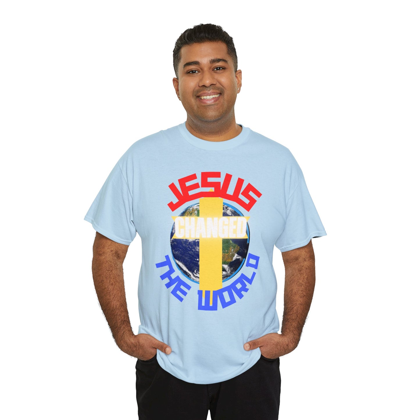 Jesus Changed The World, Heavy Cotton Tees.