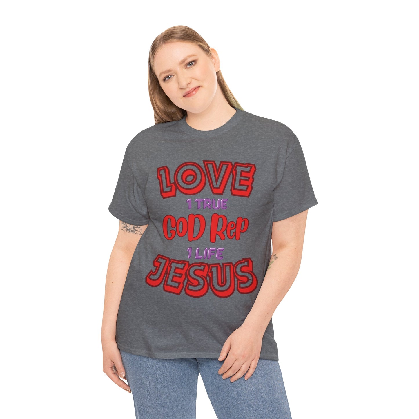 Love (1True) God, Rep (1 Life) Jesus