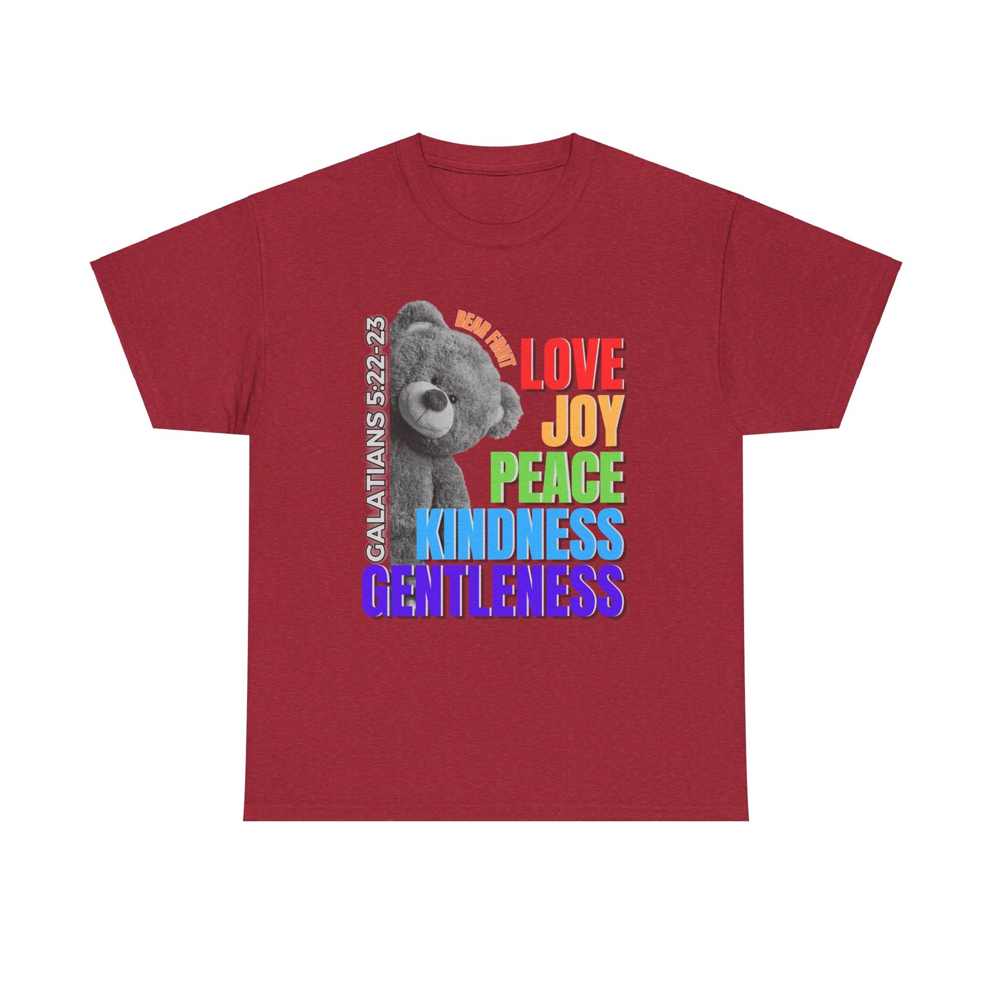 Bear Fruit, Peek-a-Boo Bear Heavy Cotton Tee