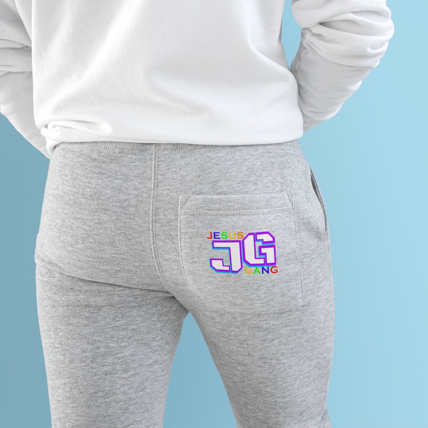 A.o.G Jesus Gang Fleece Joggers (Multi-color Logo)