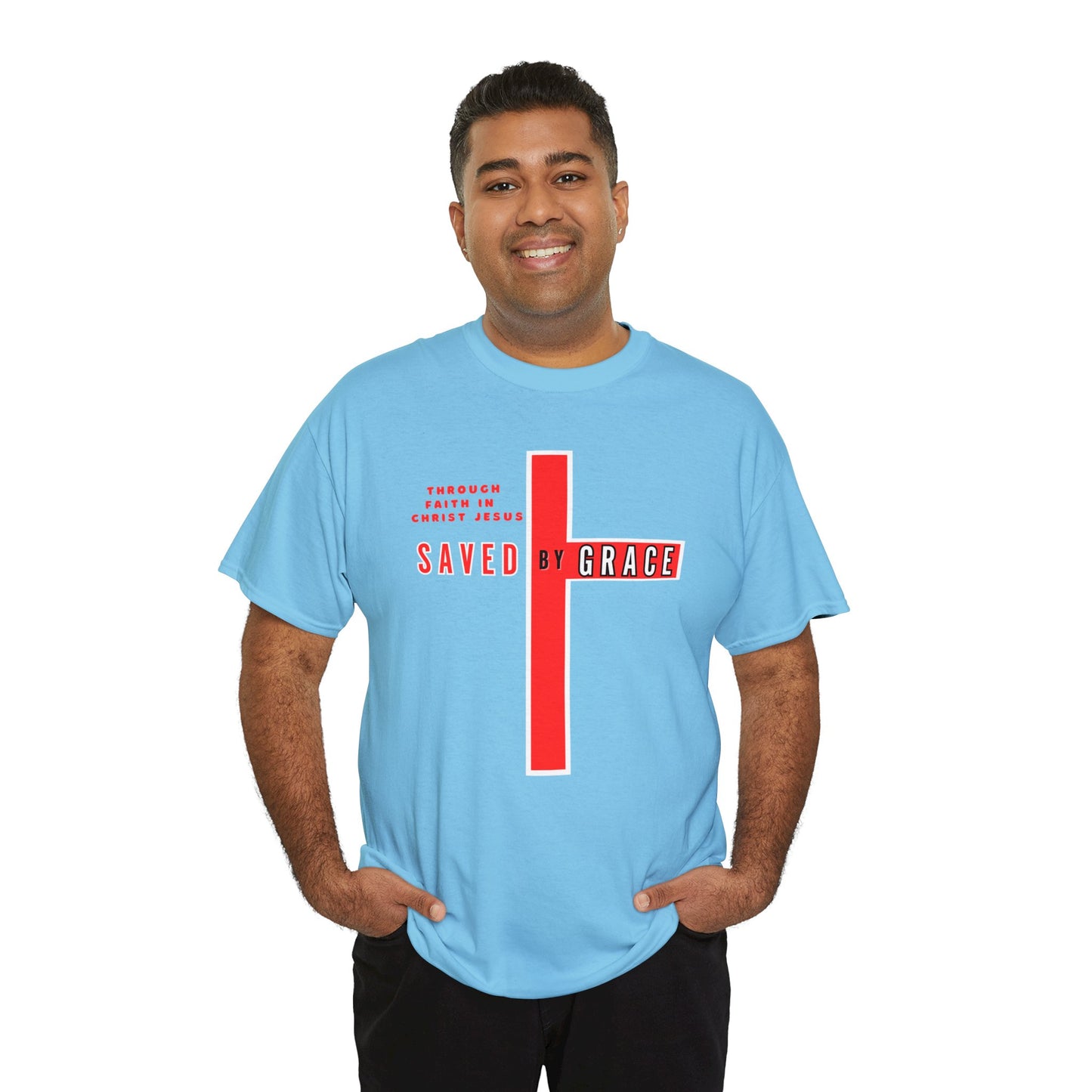 SAVED BY GRACE Heavy Cotton Tee