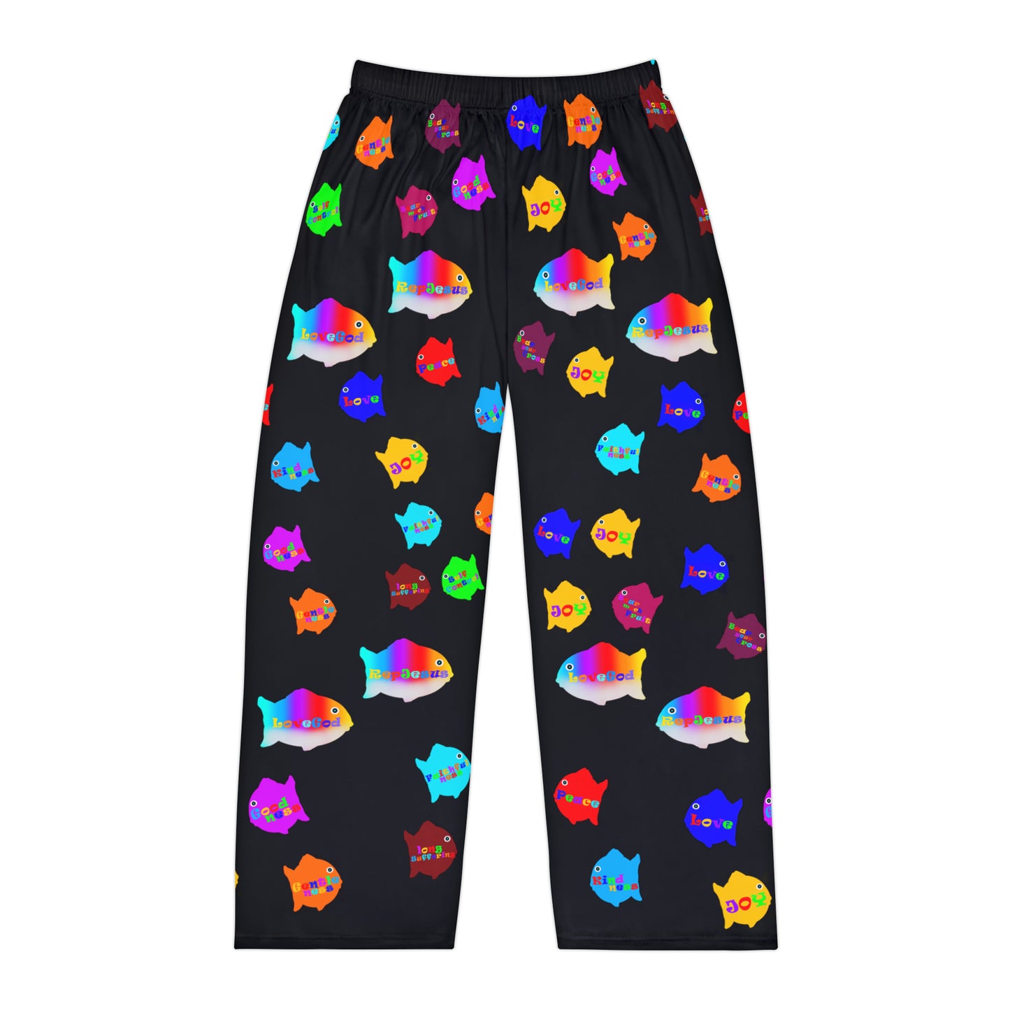 Gods ViBES Men's Pajama Pants (BLK)