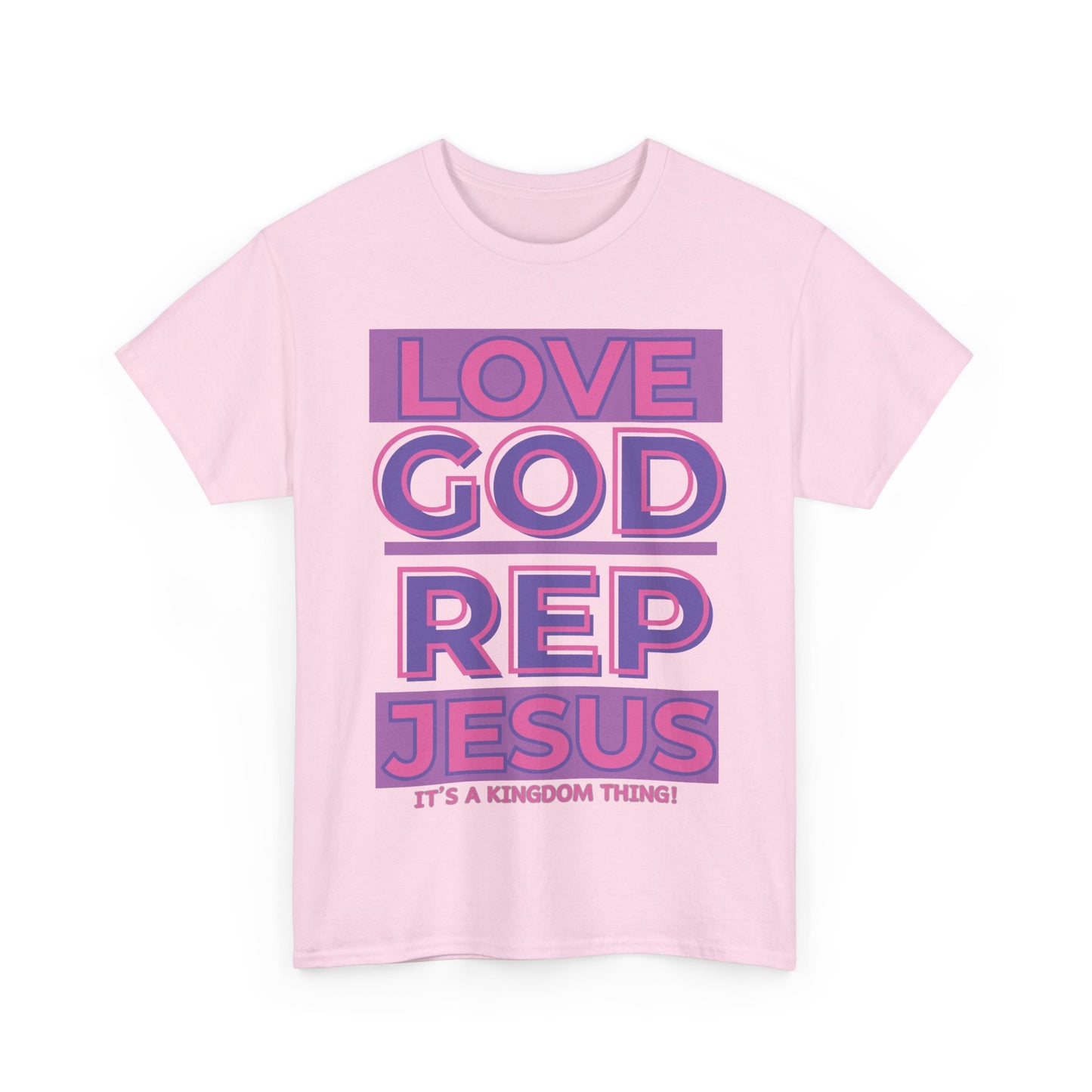 LOVEGOD REPJESUS (Purp/Pink) Rep T-shirt