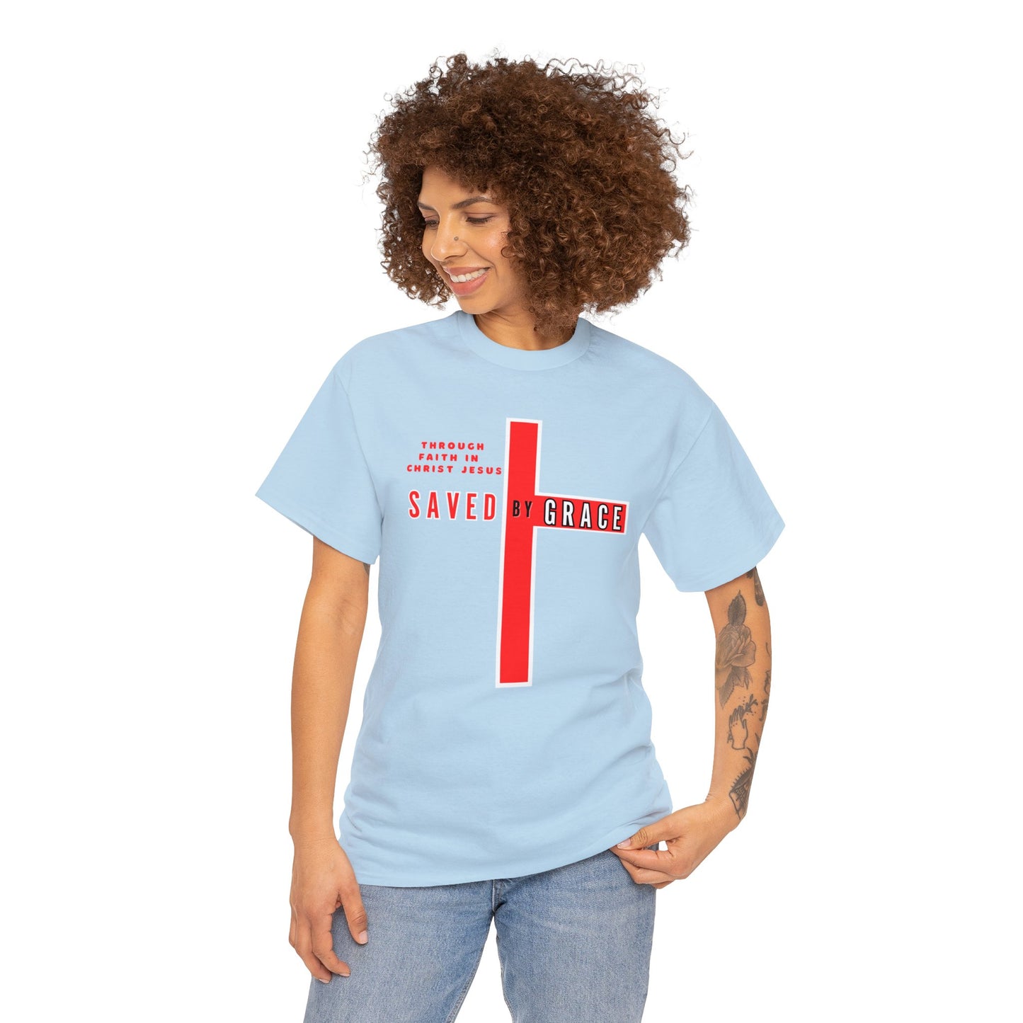 SAVED BY GRACE Heavy Cotton Tee