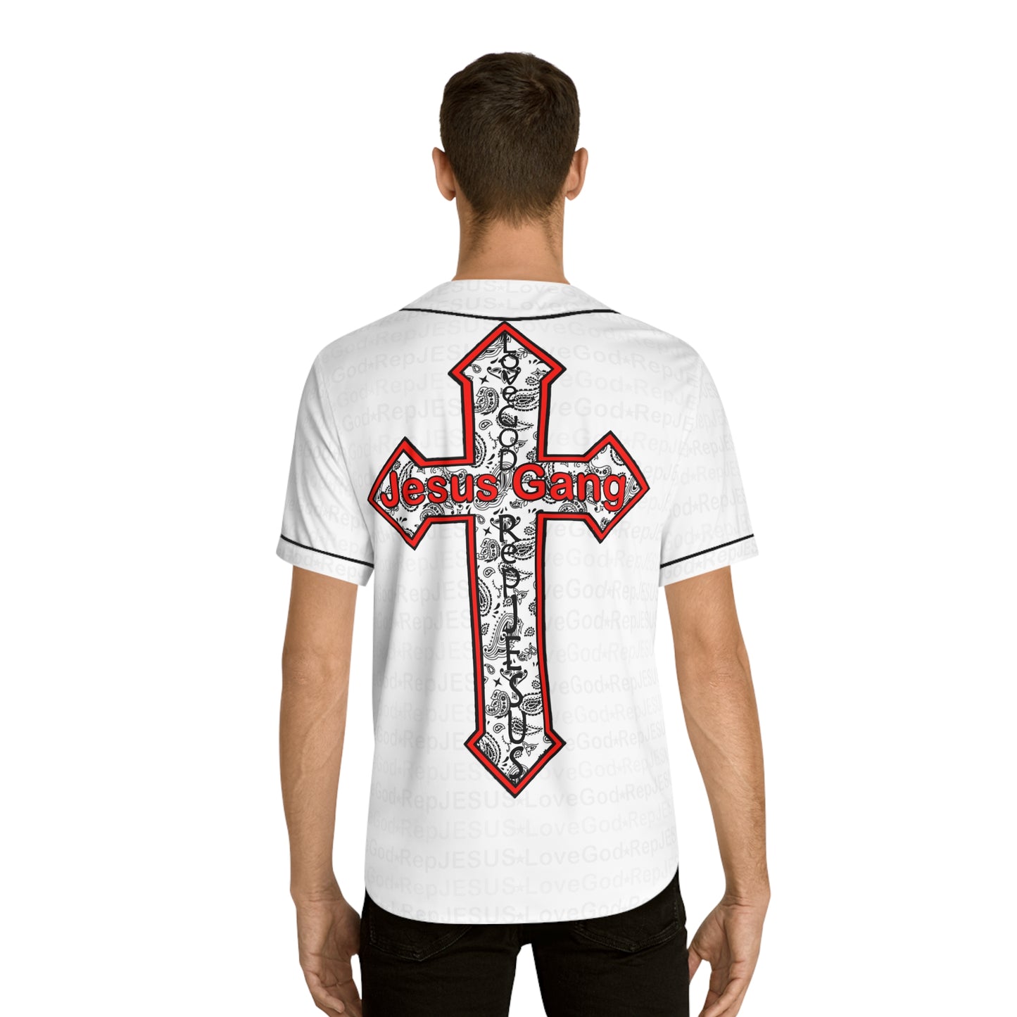 Jesus Gang 10 Men's Baseball Jersey