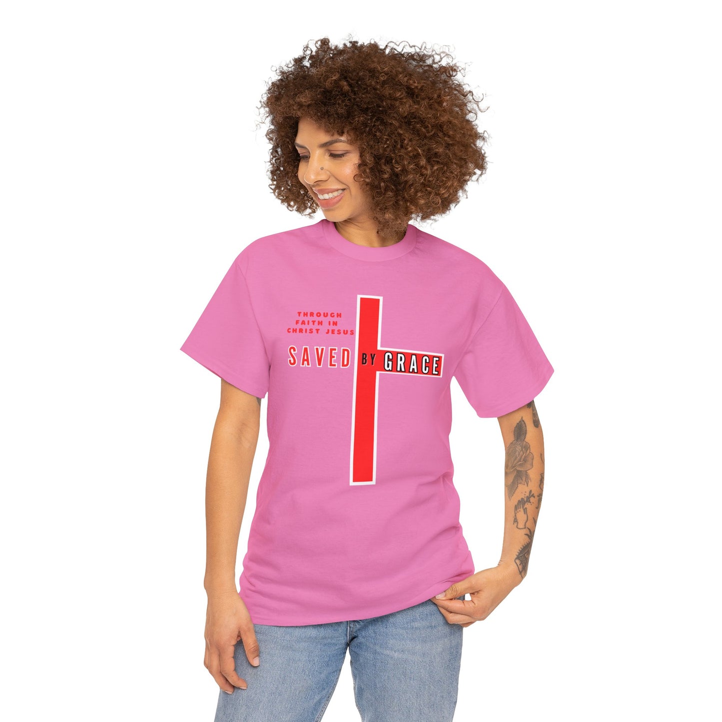 SAVED BY GRACE Heavy Cotton Tee