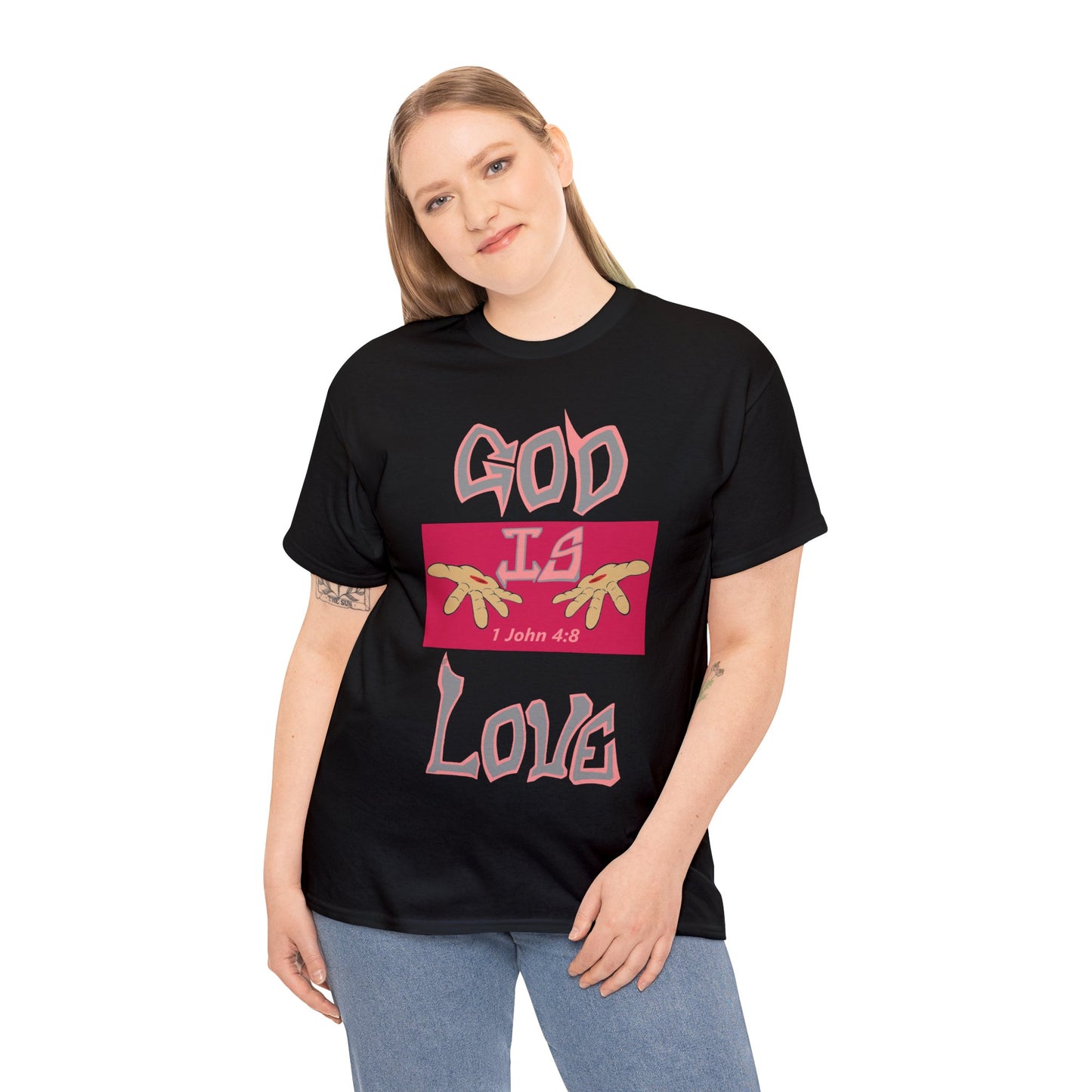 God is Love Blackberries t-shirt By The M.O.G (small print)