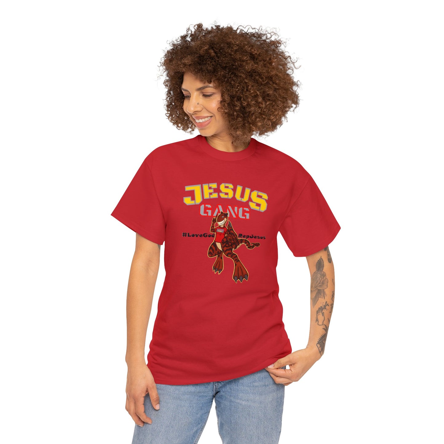 Jesus Gang Dino big kids CLASSIC version multi-color Tee