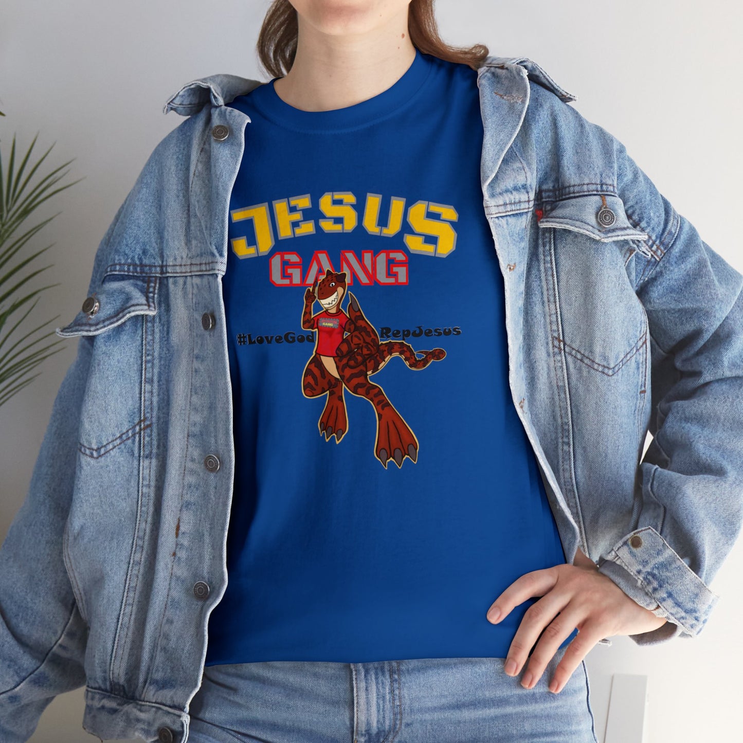 Jesus Gang Dino big kids CLASSIC version multi-color Tee