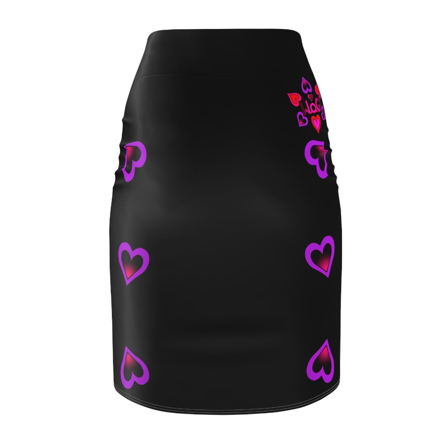 W.O.G HeartBerries Pencil Skirt BLK