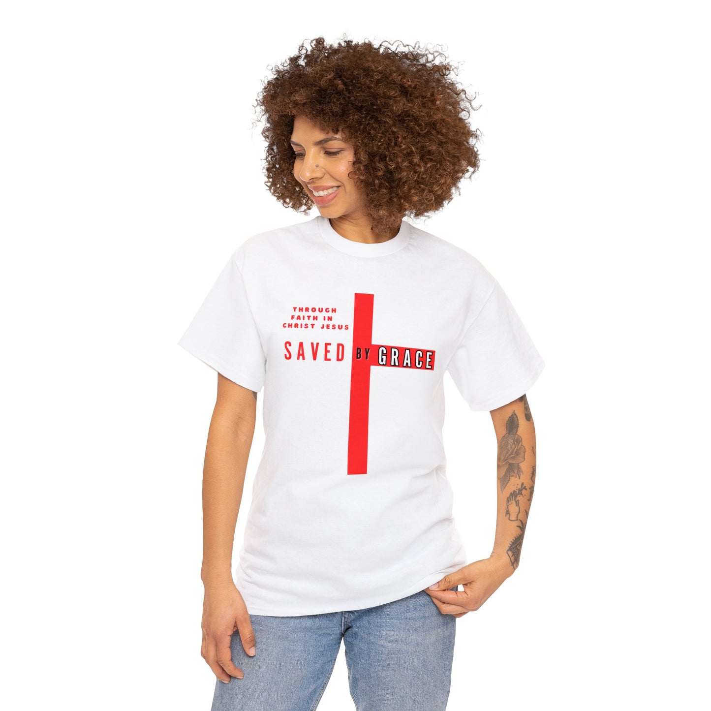 SAVED BY GRACE Heavy Cotton Tee