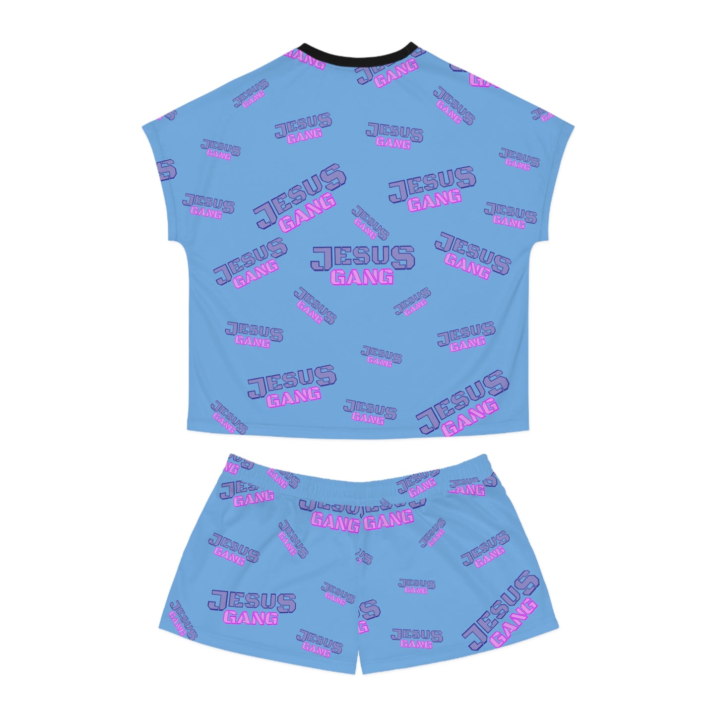 JESUS GANG EVERYWHERE Women's Short Pajama Set