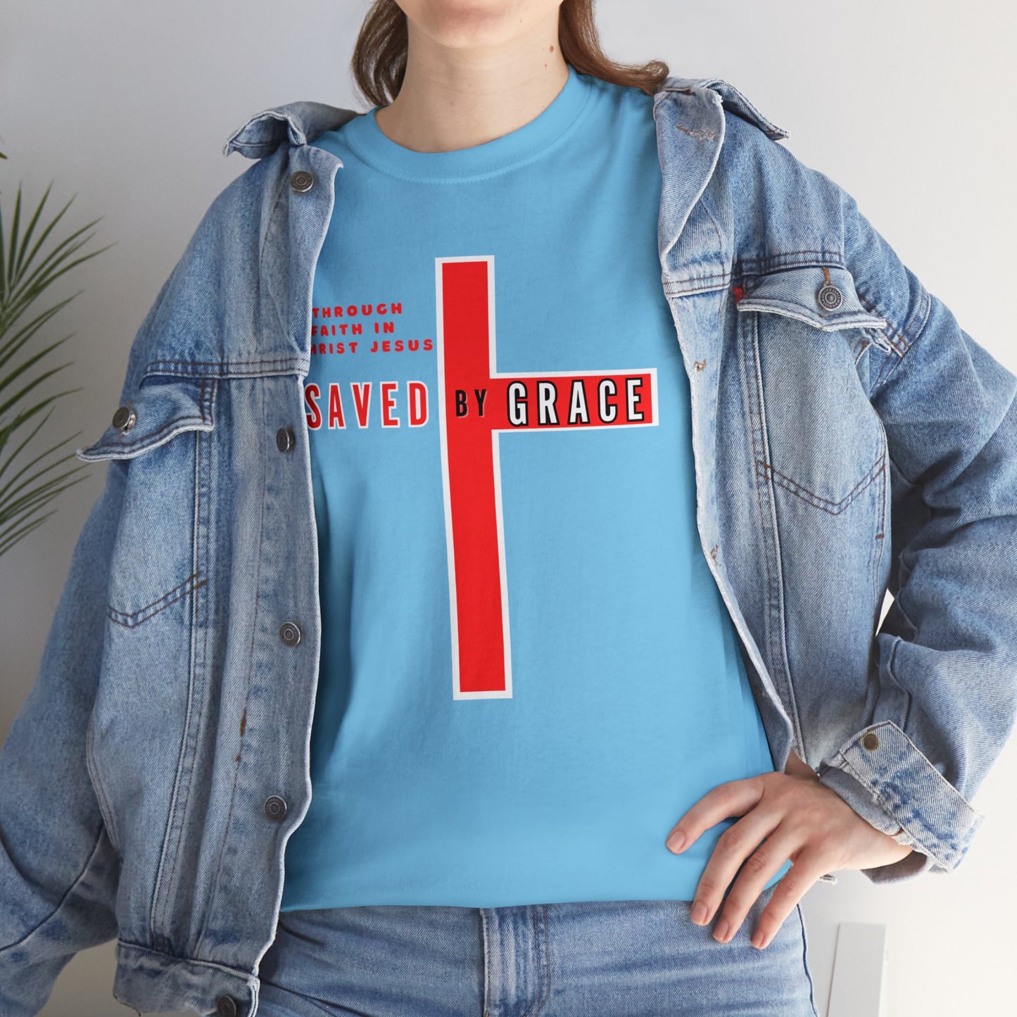 SAVED BY GRACE Heavy Cotton Tee