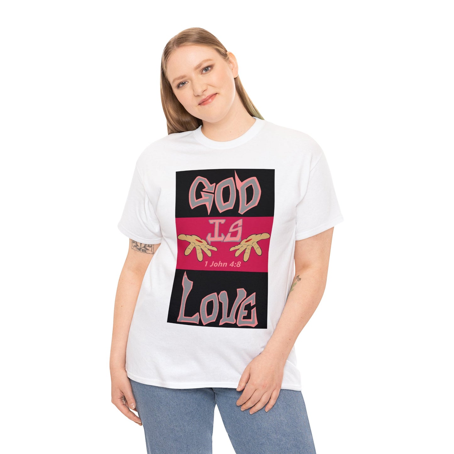 God is Love Blackberries t-shirt By The M.O.G (small print)