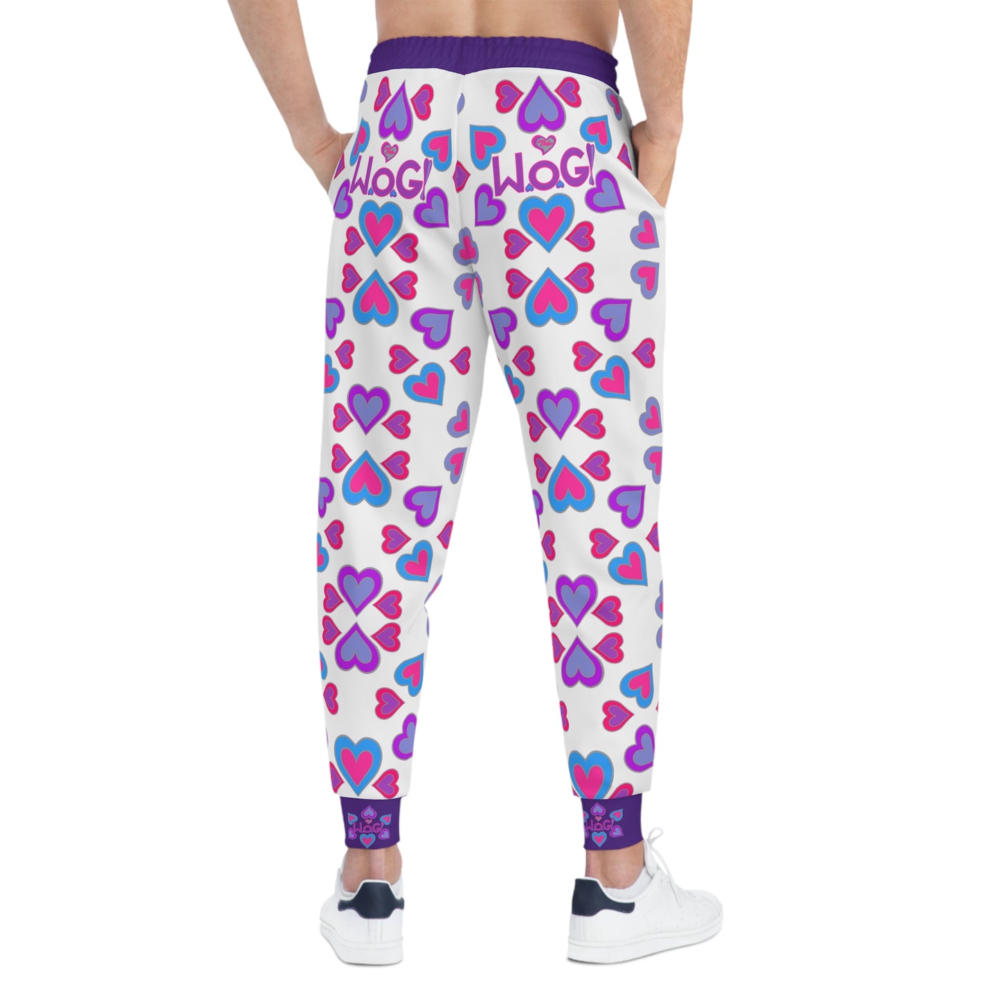 Purple Woman of God Heartberries Athletic Joggers