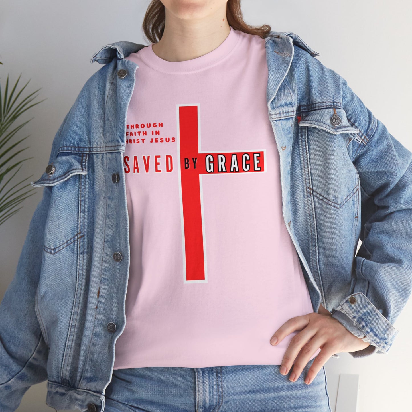 SAVED BY GRACE Heavy Cotton Tee