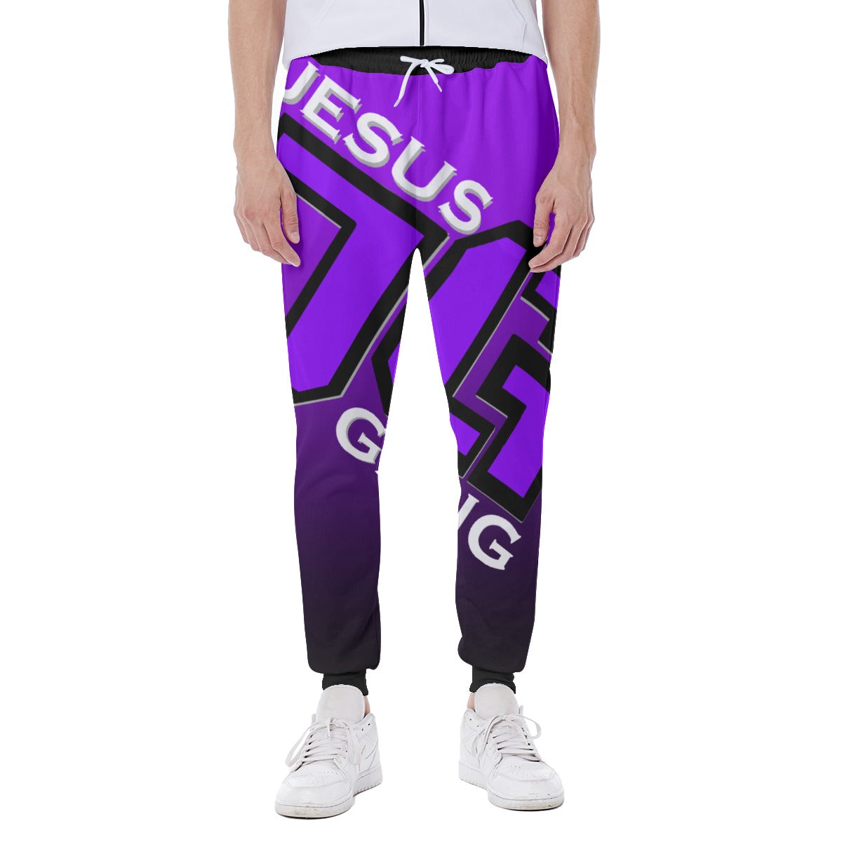 Jesus Gang Royal Purple/Black Men's Sweatpants