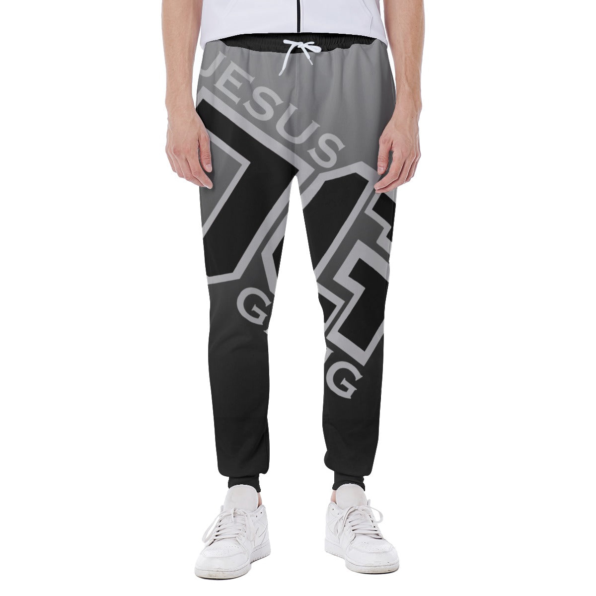 Jesus Gang Black and Gray Men's Sweatpants