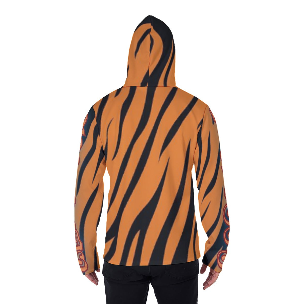 Jesus Gang Tiger Camo Men's Pullover Hoodie with Mask