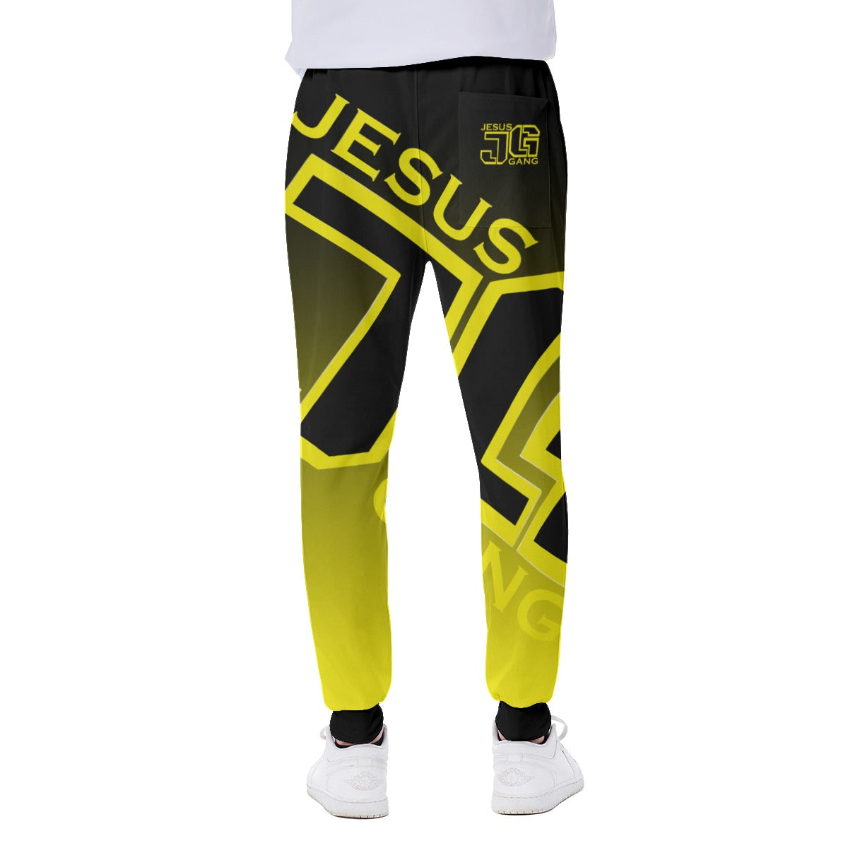 Jesus Gang Black/Yellow Men's Sweatpants