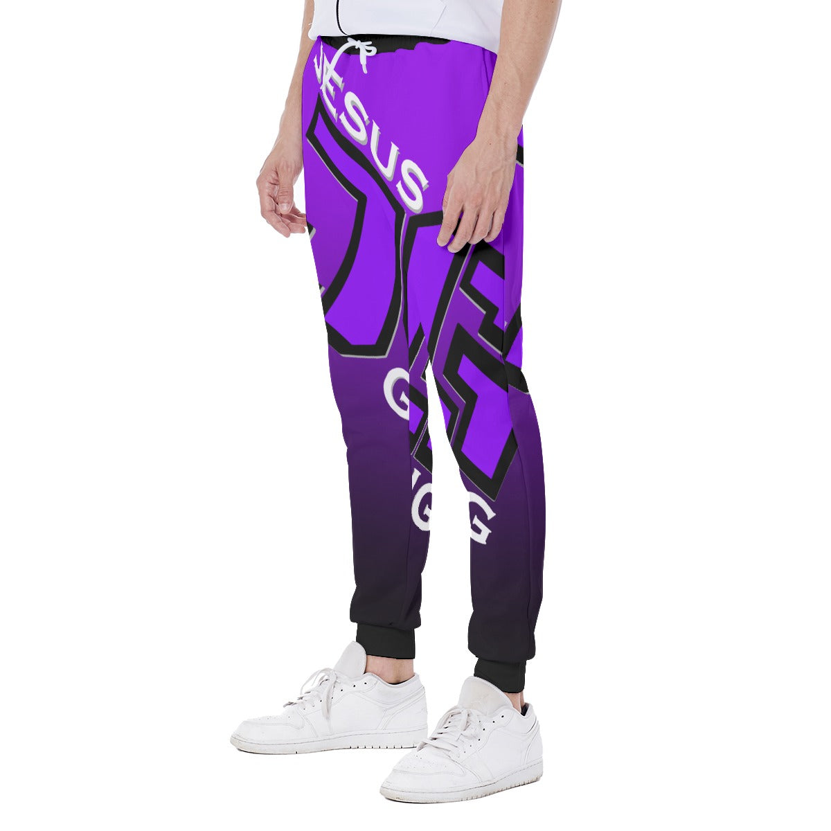 Jesus Gang Royal Purple/Black Men's Sweatpants