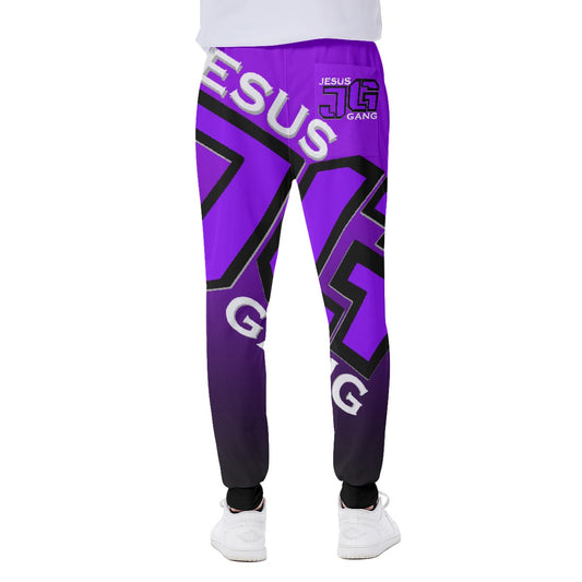 Jesus Gang Royal Purple/Black Men's Sweatpants