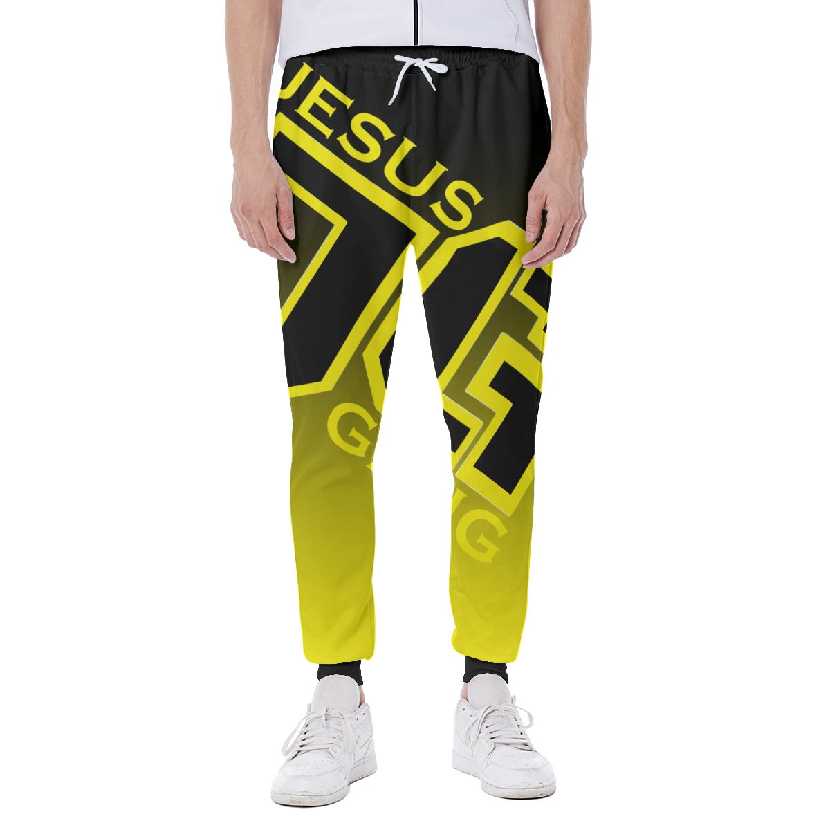 Jesus Gang Black/Yellow Men's Sweatpants