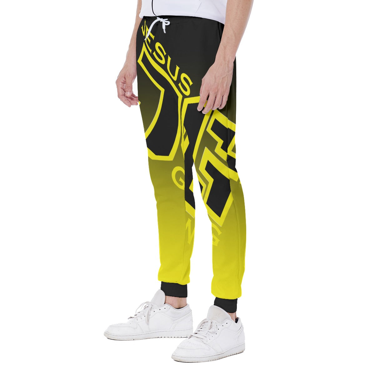 Jesus Gang Black/Yellow Men's Sweatpants