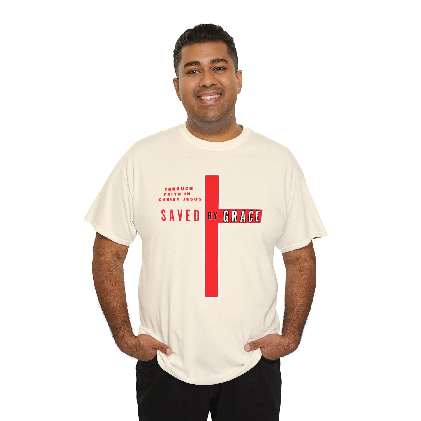 SAVED BY GRACE Heavy Cotton Tee