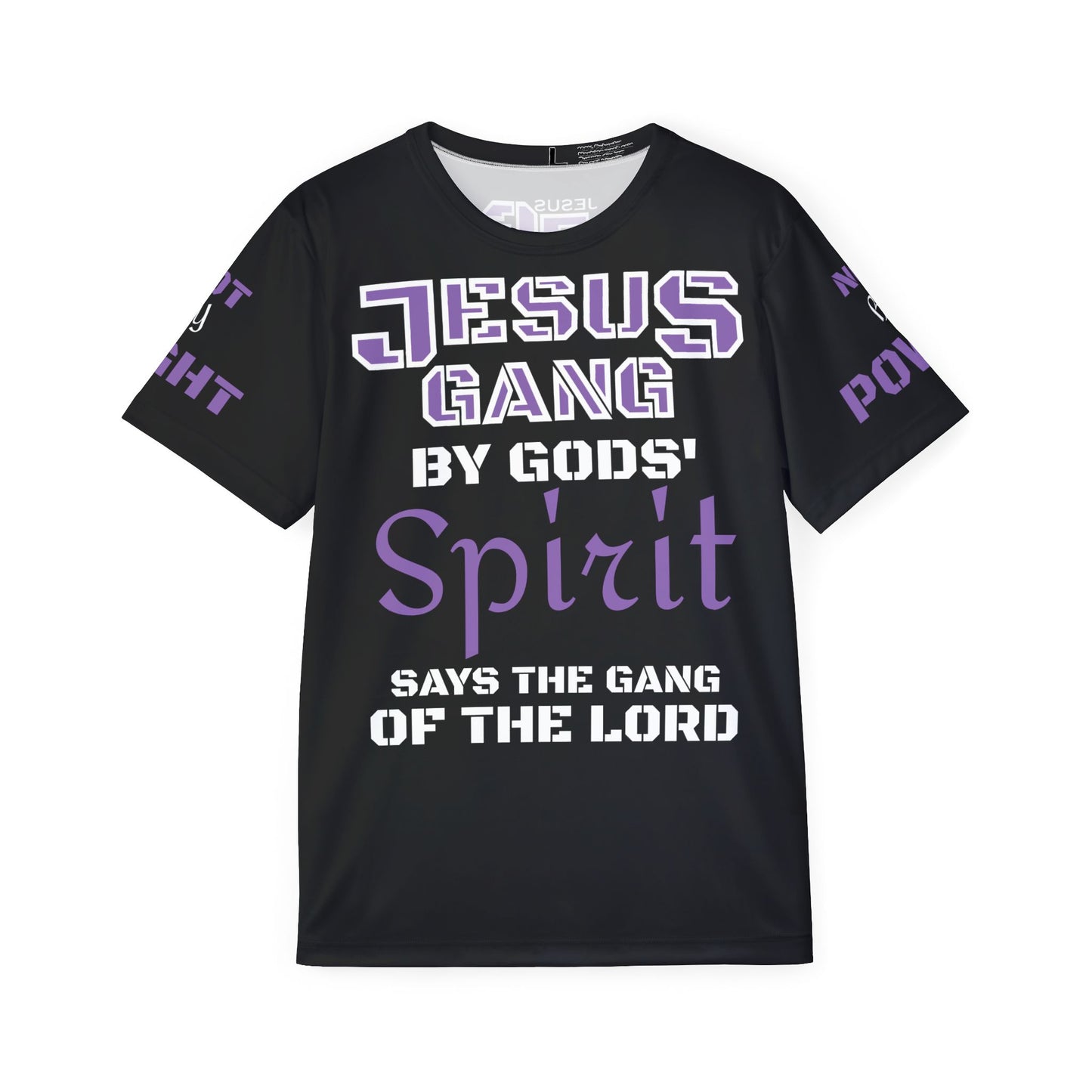 JESUS GANG /LIGHTPURPLE SPIRIT (Not by Might, Nor by Power, says the Gang) Workout Jersey