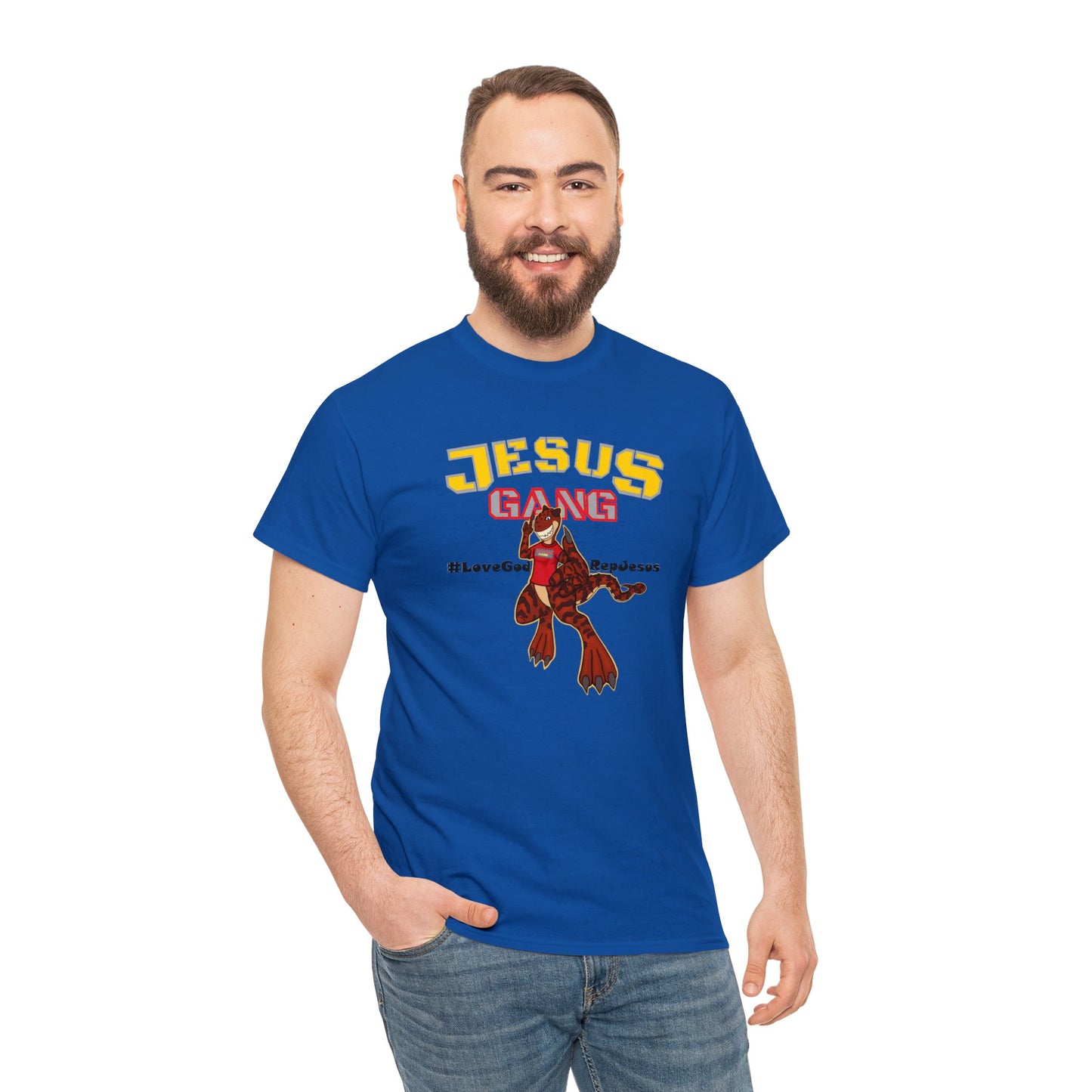 Jesus Gang Dino big kids CLASSIC version multi-color Tee