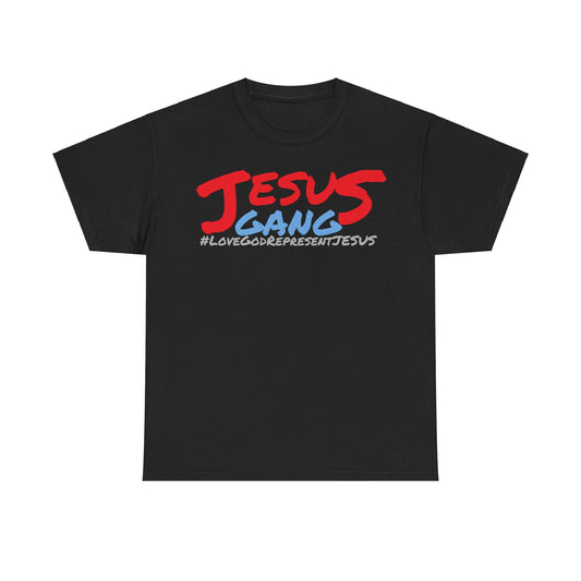 (((REP SHIRT))) The M.o.G LoveGod RepJesus. JESUS GANG MULTI COLOR Heavy Cotton Tee