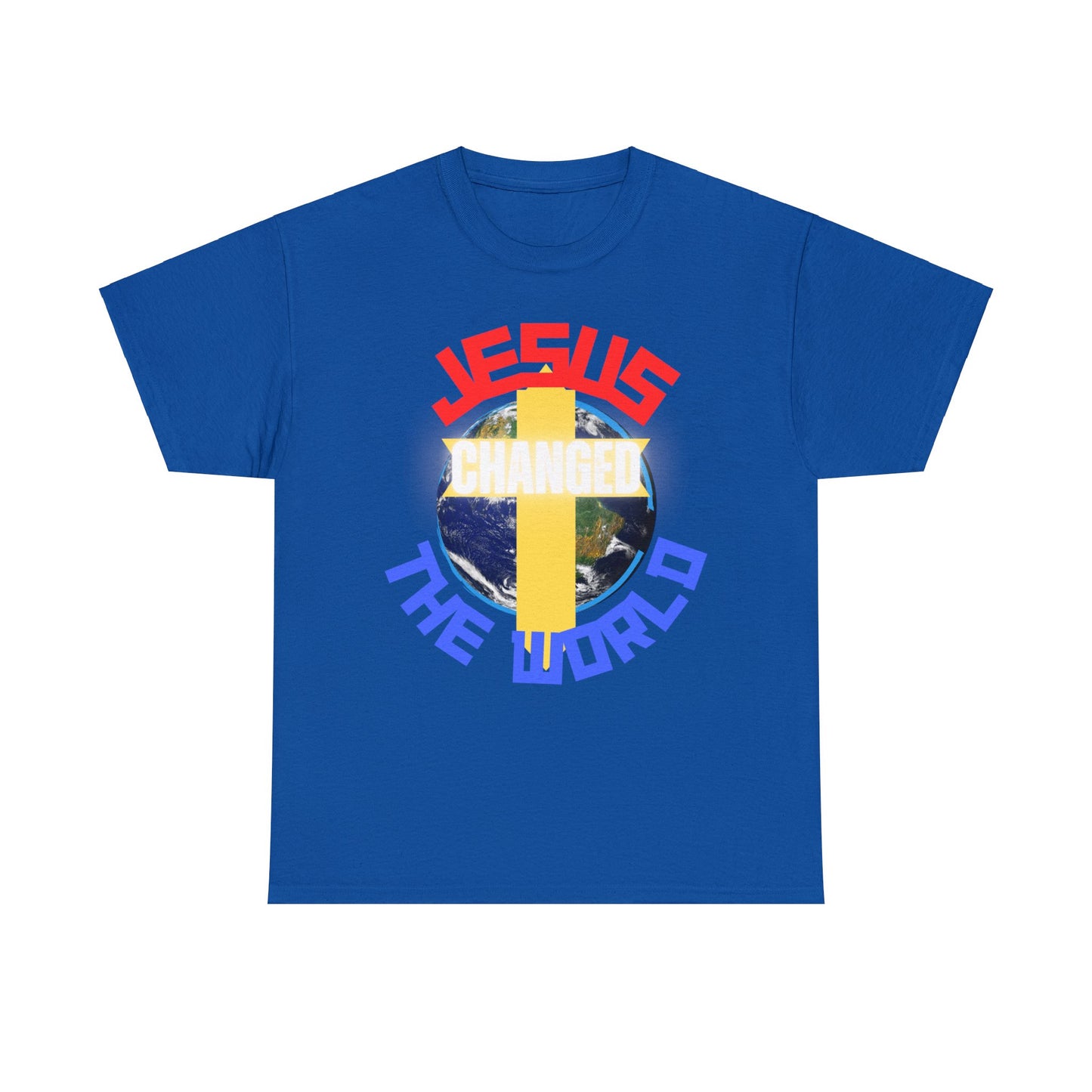 Jesus Changed The World, Heavy Cotton Tees.