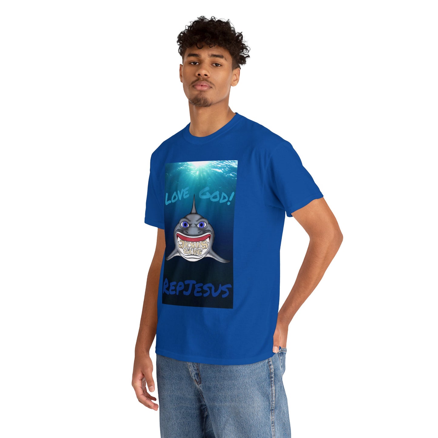 JESUS BIG Shark Gang CLASSIC version multi-color Tee