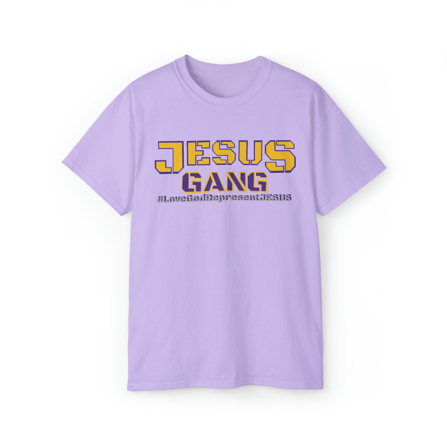 Jesus Gang Army of the Lord multi- color *Ultra Cotton*Tee (Royal Purp & Gold)