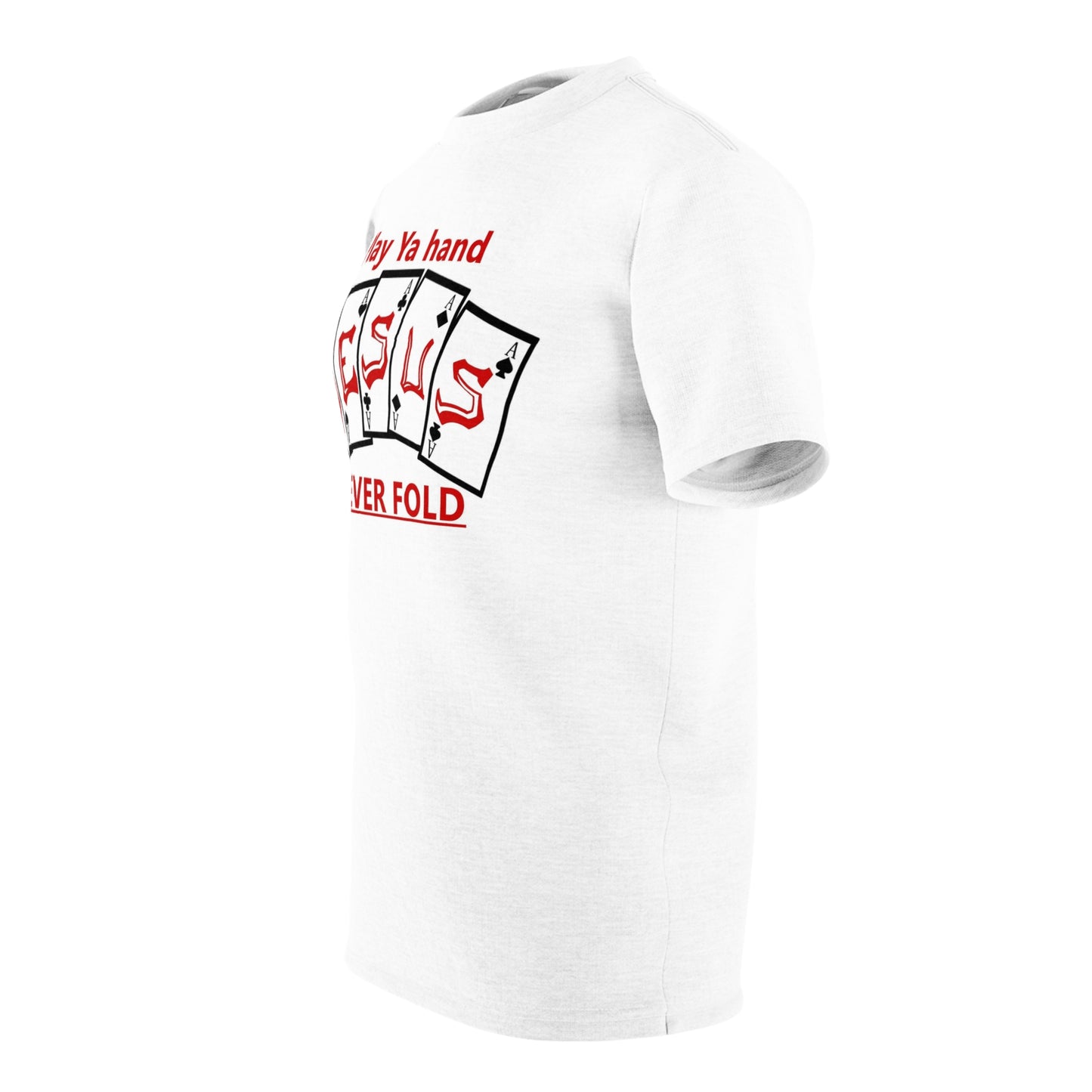 Jesus Hand (NEVER FOLD) WHT/RED By The M.O.G *Premium print*