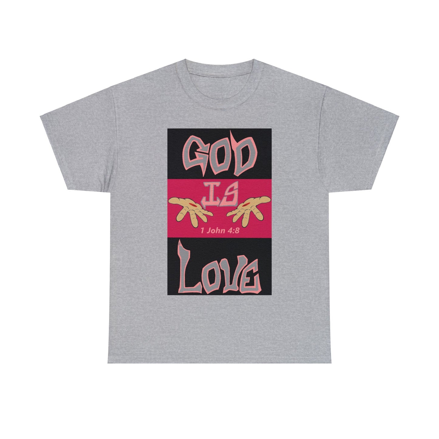 God is Love Blackberries t-shirt By The M.O.G (small print)